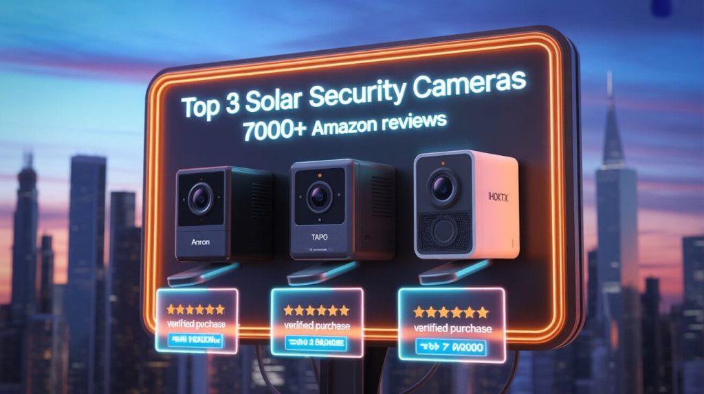 Top 3 Solar Security Cameras 7000+ Amazon Reviews: Different 3 Brands