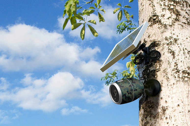 Solar-Powered Camera Image for identify