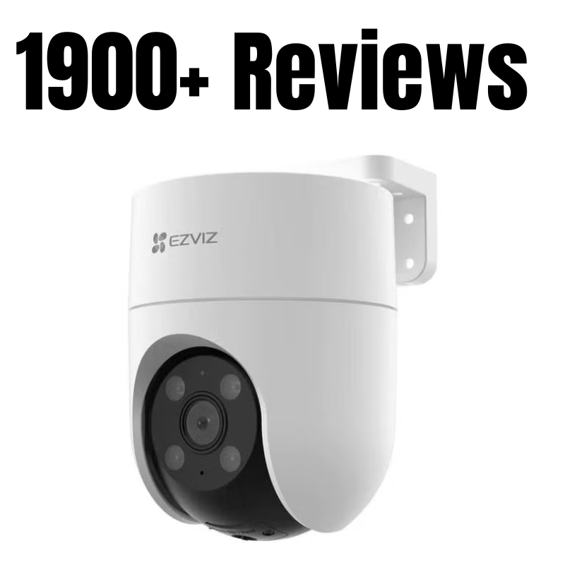 Outdoor wireless security camera with 2.5K resolution, motion detection, and night vision. Compatible with Alexa for voice control, designed for home and outdoor surveillance.