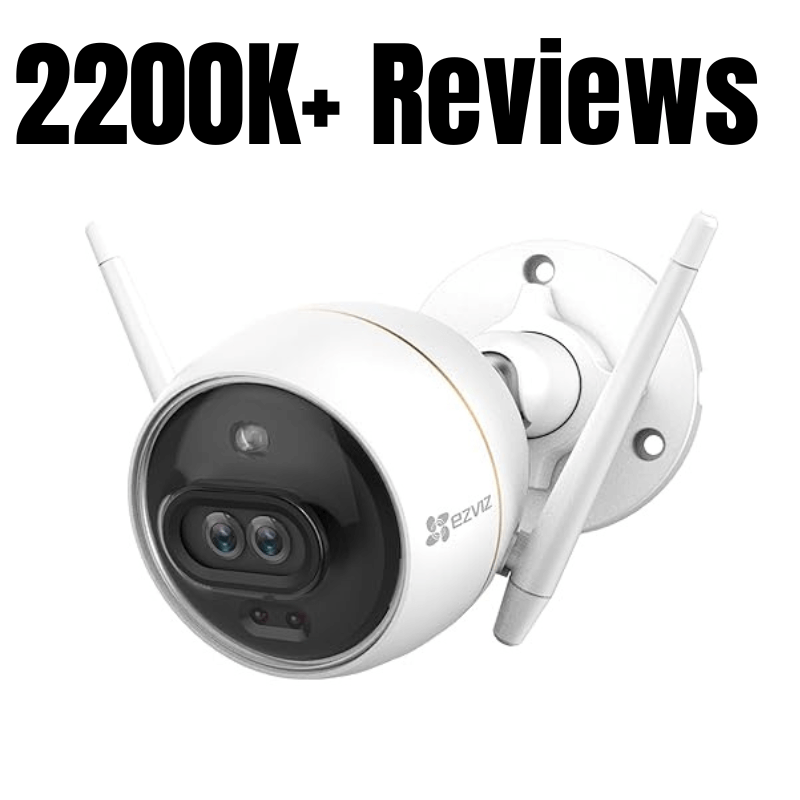 Outdoor Wi-Fi security camera with 2K resolution, two-way audio, motion detection, built-in spotlight, and night vision. Supports up to 256GB local storage and works with Alexa and Google Assistant for voice control