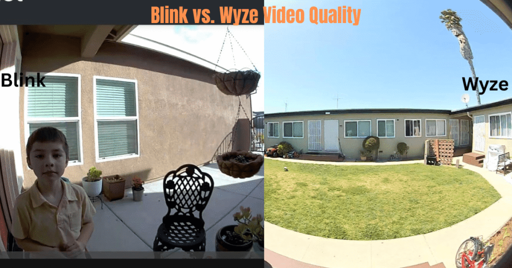 Wyze vs. Blink Doorbell Video Quality Compared in this image