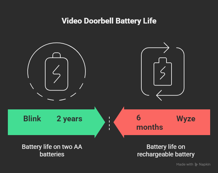 Wyze vs. Blink Doorbell Power Sources Compared
